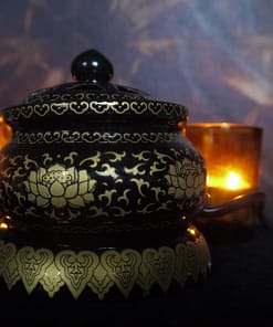 GOLDEN LOTUS ELECTRIC INCENSE BURNER