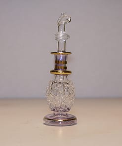 Unique Hand-blown Glass Perfume Bottle-Purple
