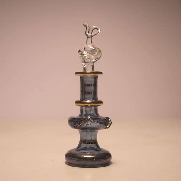 Unique Hand-blown Glass Perfume Bottle-Sapphire